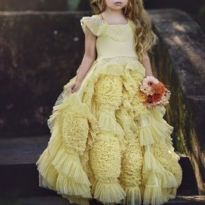 Dollcake fairytale frock yellow dress size 5